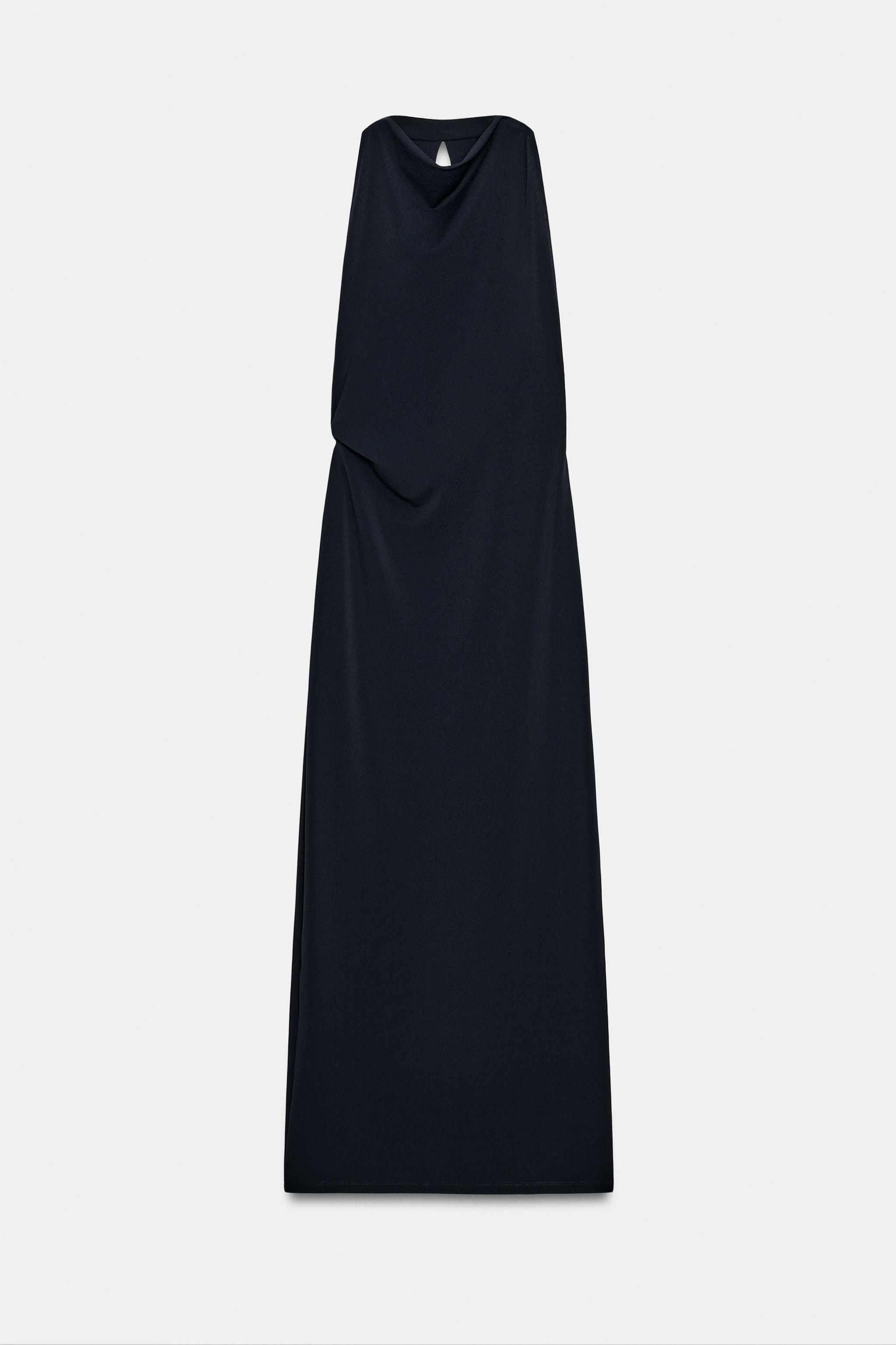 LONG HALTER DRESS
